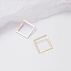 Alloy Square Earring 1 Pair - E2569 - As Shown In Figure - One Size
