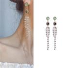 Retro Faux Crystal Fringed Earring