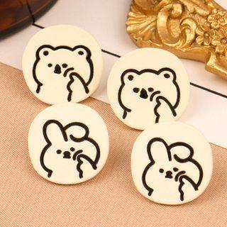 Animal Disc Alloy Dangle Earring