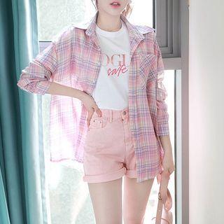 Light Pastel Plaid Shirt