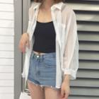 Light Shirt Jacket White - One Size