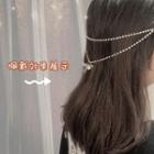 Faux Pearl Chained Headband