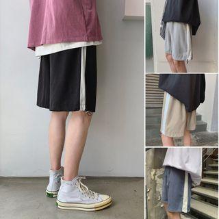 Bungee Cord Wide-leg Shorts