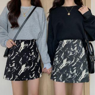 Te-dyed Mini A-line Skirt