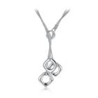 Simple Geometric Necklace Silver - One Size