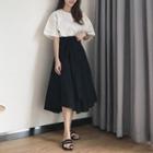Short-sleeve Top / A-line Skirt