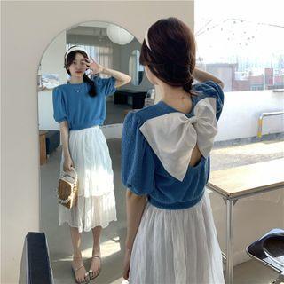 Bow Cutout T-shirt