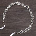 Wedding Faux Pearl Headpiece Silver - One Size