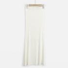 Maxi Sheath Skirt Beige - One Size