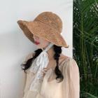 Lace Strap Straw Sun Hat