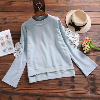 Floral Embroidered Long-sleeve Sweatshirt