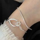 Knot Bracelet Sl0727 - Silver - One Size