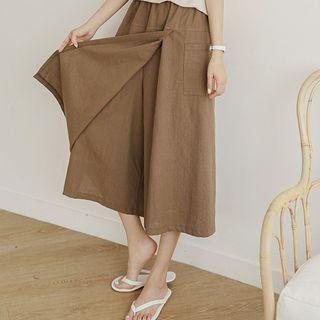 Pocket-side Wrap Culottes