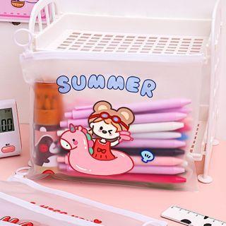 Cartoon Print Pvc Document Bag