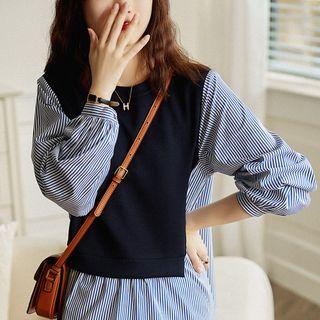 Panel Striped Blouse