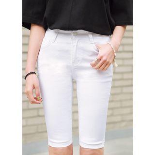 Pocket-side Slim-fit Shorts