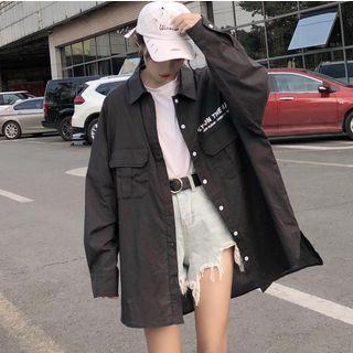 Lettering Oversized Shirt