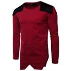 Fringed Trim Long-sleeve T-shirt