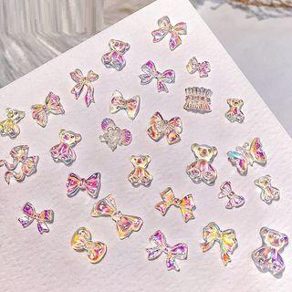 Set Of 10: Nail Art Decoration (various Designs)