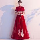 Sequined Chinese Traditional Wedding Gown