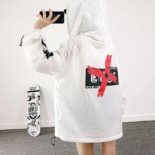 Patterned Oversized Hoodie