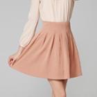 Embossed A-line Skirt