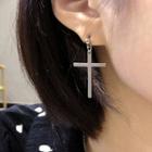 Cross Stud Earring 1 Pair - As Shown In Figure - 4cm