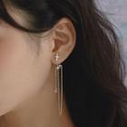 925 Sterling Silver Cross Chained Earring