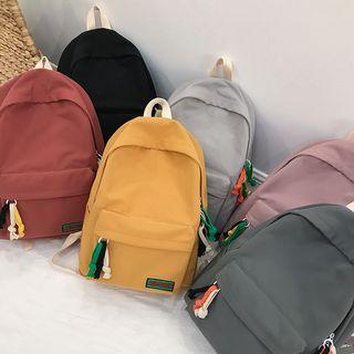 Nylon Plain School Backpack
