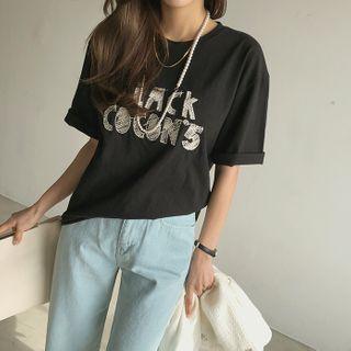 Letter Embroidery T-shirt