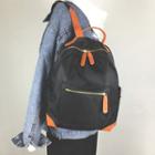 Two-tone Nylon Backpack