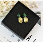 Rhinestone Pineapple Dangle Earring Earrings - Pineapple - One Size
