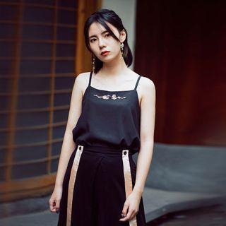 Dragon Embroidered Camisole Top