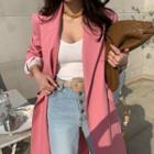 Belted Pastel Chesterfield Coat
