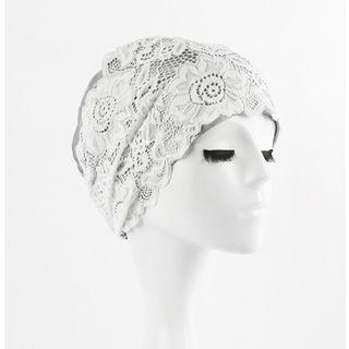 Lace Panel Swim Hat