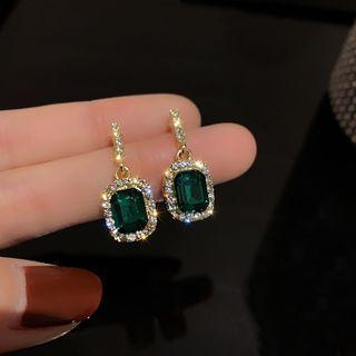 Sterling Silver Gemstone Drop Earring
