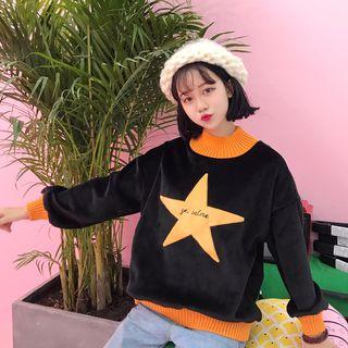 Star Mock-neck Pullover