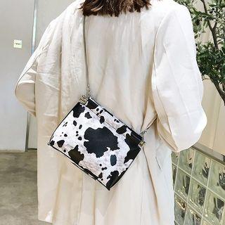 Dairy Pattern Crossbody Bag White - One Size
