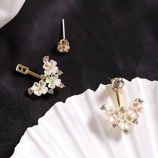 Shell Flower Swing Earring 1 Pair - One Size