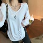 Long-sleeve Number 3 T-shirt