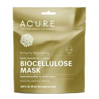 Acure - Brightening Biocellulose Gel Mask 1 Pc 1 Pc