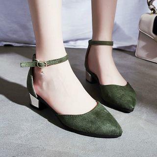 Ankle Strap Dorsay Pumps