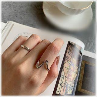 925 Sterling Silver Twisted Ring Jz239 - One Size