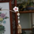 Retro Freshwater Pearl Bead Floral Dangle Hair Pin