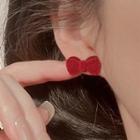 Bow Stud Earring / Clip-on Earring / Open Ring