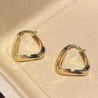 Polished Triangle Alloy Earring 1 Pair - Gold - One Size