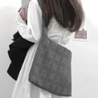 Plaid Crossbody Bag Gray - One Size