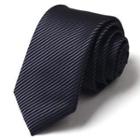 Striped Neck Tie Black - One Size
