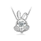 925 Sterling Silver Zodiac Rabbit Pendant With Necklace