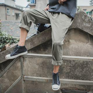 Roll-hem Cargo Pants
